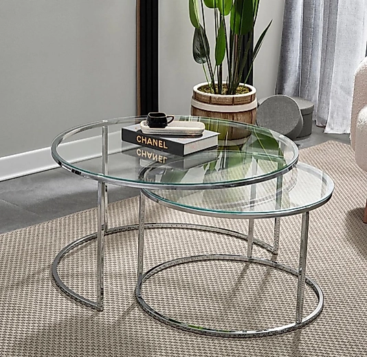 KROM YAVRULU ORTA SEHPA KOMPLE ŞEFFAF CAM