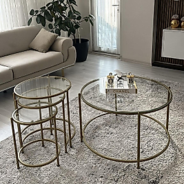 MAT GOLD BLOK SET ŞEFAF CAM