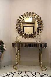 PARLAK GOLD OVAL DRESUAR SETİ