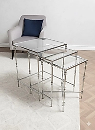 PARLAK KROM KARE TORNALI ZİGON ŞEFFAF CAM