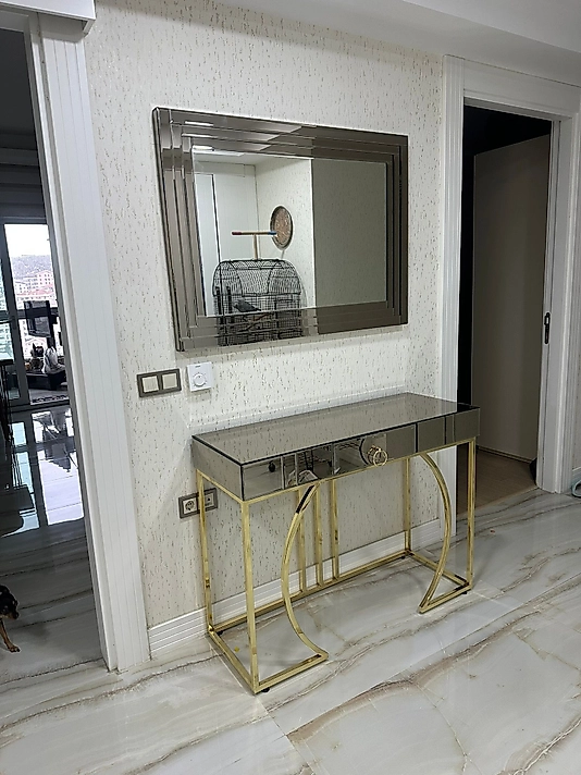 PARLAK GOLD DRESUAR TAKIMI ÇEKMECELİ