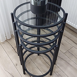 SİYAH 4 LÜ BLOK ZİGON ŞEFAF CAM