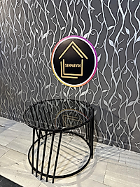 SİYAH PERVANE ORTA SEHPA FÜME CAM