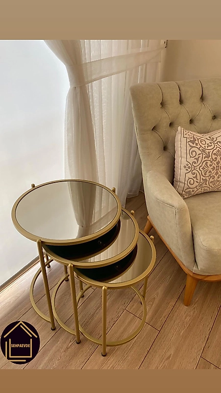 MAT GOLD BLOK ZİGON BRONZ AYNA