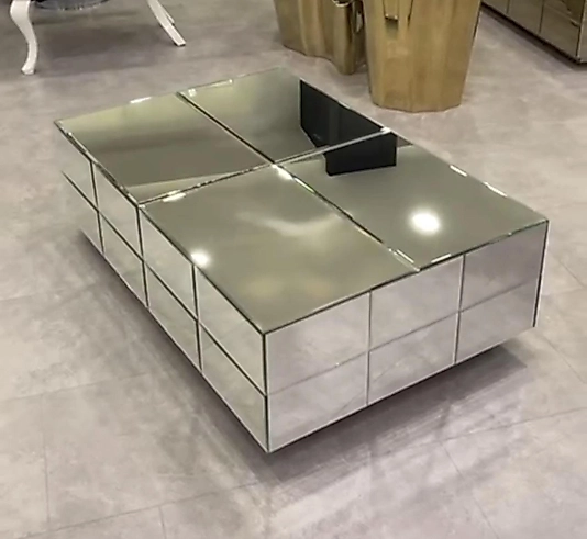 DİKDÖRTGEN AÇILIR KLASİK AYNA ORTA SEHPA