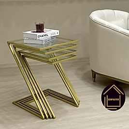 MAT GOLD 4 LÜ Z ZİGON ŞEFAF CAM