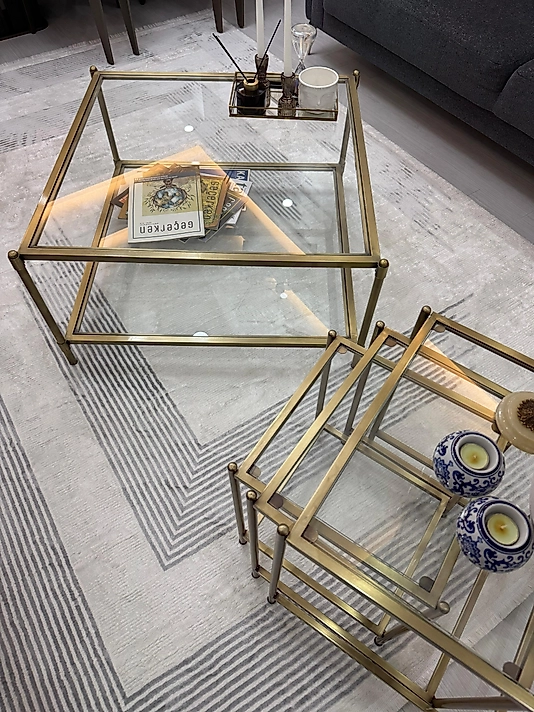 SET ESKİTME KAPLAMA BLOK ORTA SEHPA VE ZİGON ŞEFFAF CAM