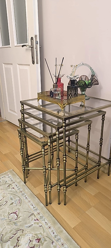 ESKİTME KAPLAMA TORNALI 4 LÜ ZİGON ŞEFFAF CAM