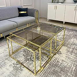 PARLAK GOLD 2+1 ORTA SEHPA KOMPLE BRONZ CAM