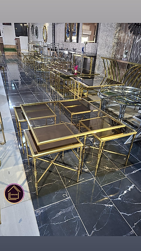 ESKİTME KAPLAMA TORNALI KARE 4+1 ÜST BRONZ CAM ALT BRONZ AYNA