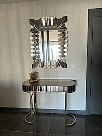 PARLAK GOLD BRONZ AYNALI DRESUAR TAKIMI