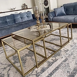 MAT GOLD 2+1 ORTA SEHPA KOMPLE BRONZ CAM