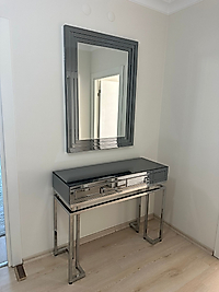 PARLAK KROM FÜME AYNA KAPLAMA DRESUAR TAKIMI