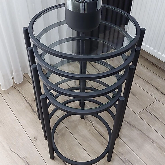 SİYAH 4 LÜ BLOK ZİGON ŞEFAF CAM