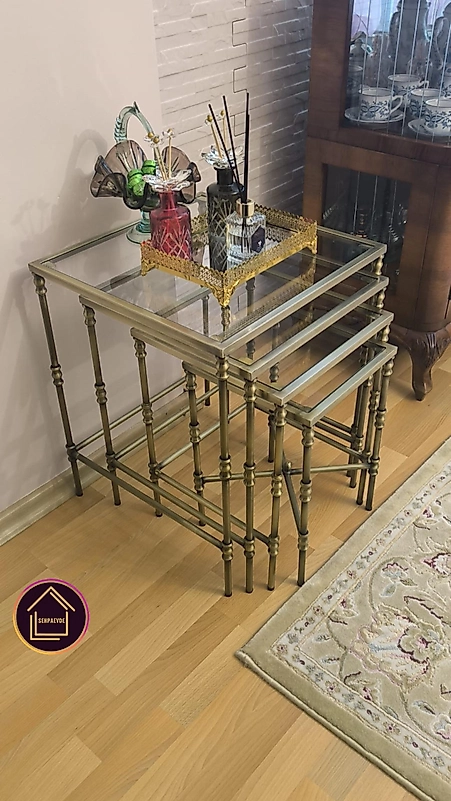 ESKİTME KAPLAMA TORNALI 4 LÜ ZİGON ŞEFFAF CAM