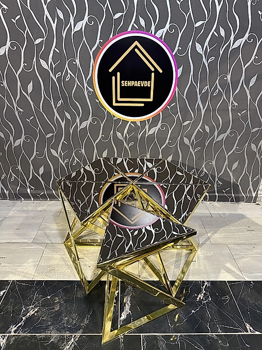 PARLAK GOLD YELPAZE ORTA SEHPA BRONZ AYNA 6PARÇA