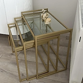 MAT GOLD TEPSİ ZİGON ŞEFAF CAM